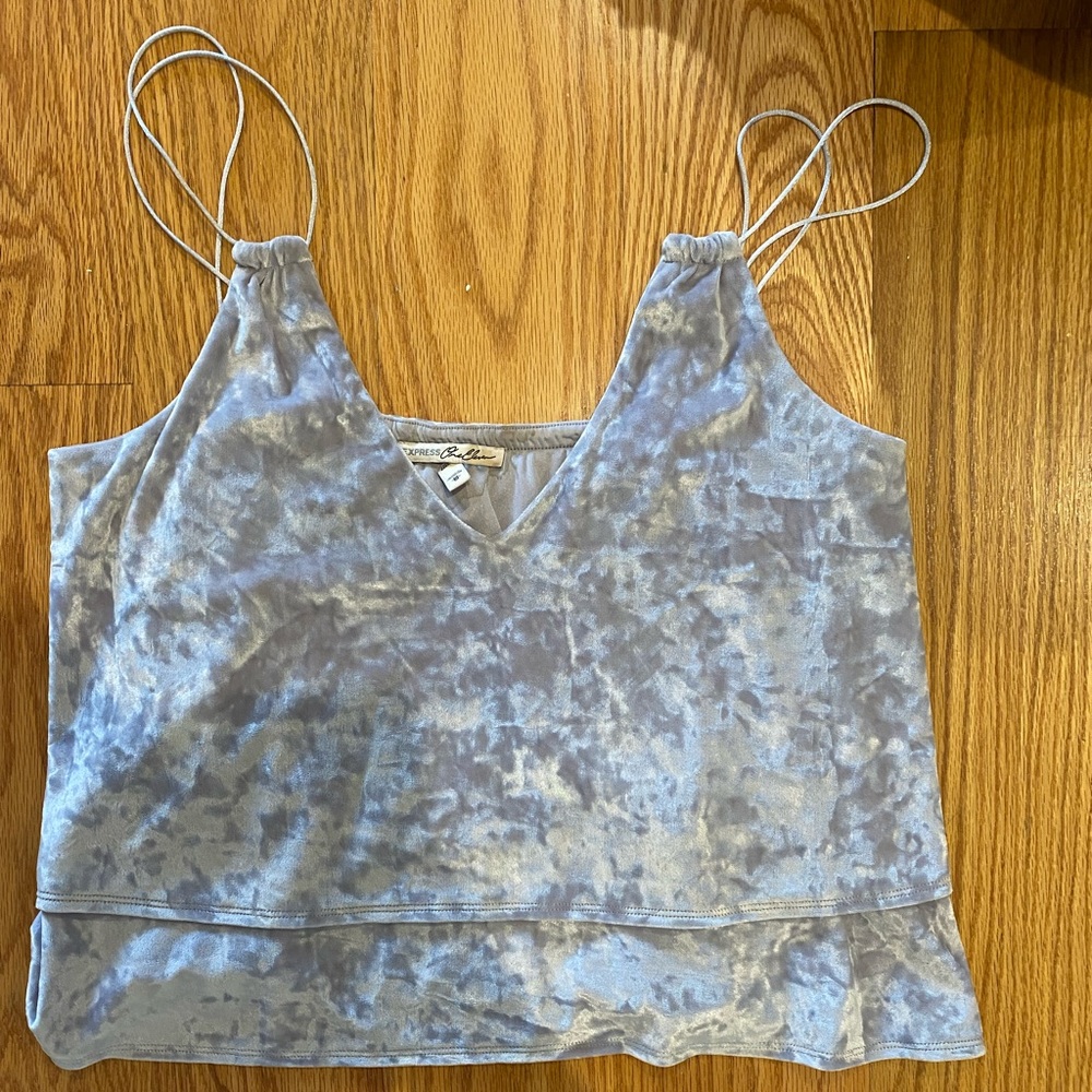 Velvet crop top